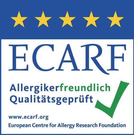 Allergikerfreundlich durch ECARF-Siegel