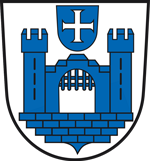 Leitungswasser und Stadtwappen Ravensburg