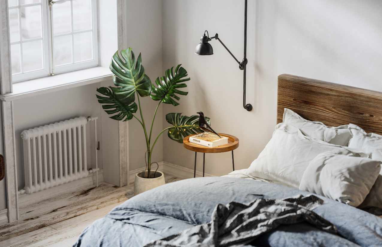 Pflanzen verhindern schlechte Luft im Schlafzimmer