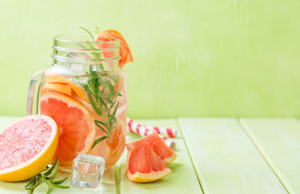 Grapefruit-Wasser ideal für Kinder